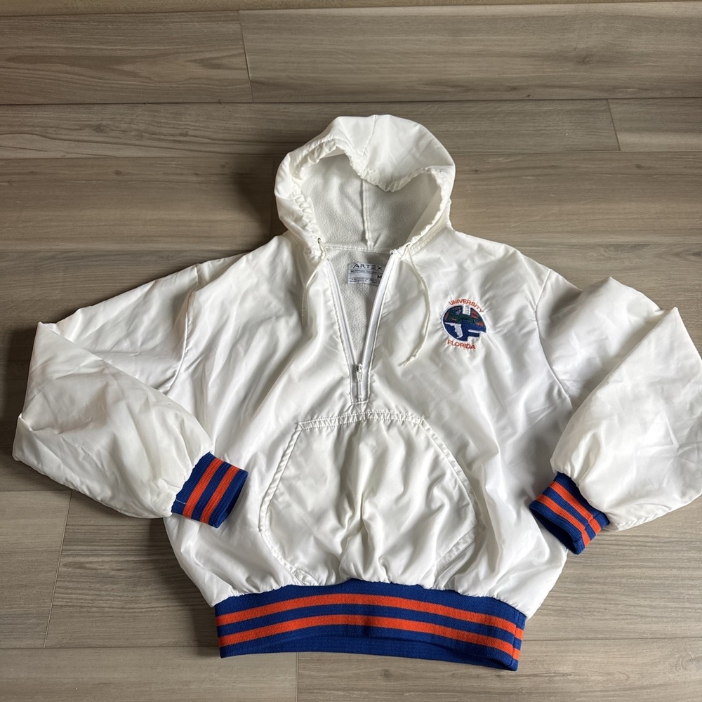 Vintage Artex Florida Gators Embroidered Wind Breaker Jacket Women's M Made USA